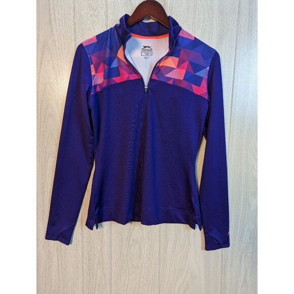 Slazenger Golf Tops - Slazenger Golf Women's Size Small S Purple Pink Quarter Zip Top